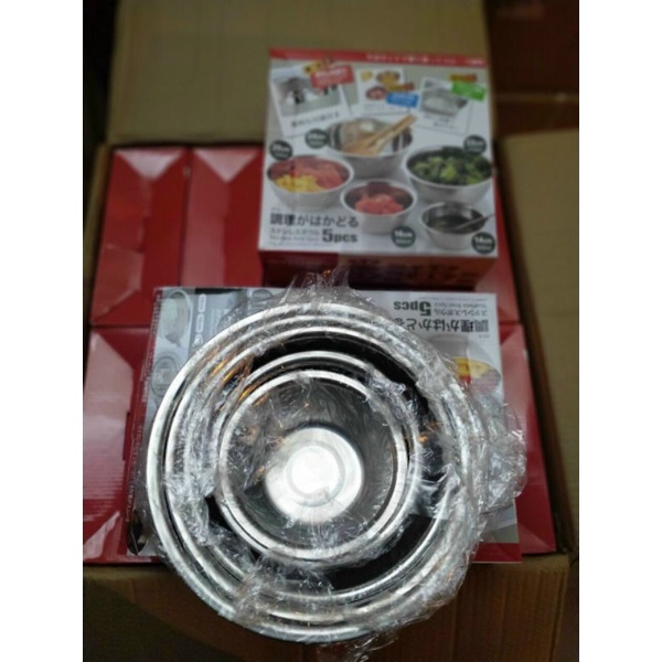 Bộ 5 âu, Bát Inox 304 Có Chia Vạch Chuyên Dụng Trong Nhà Bếp