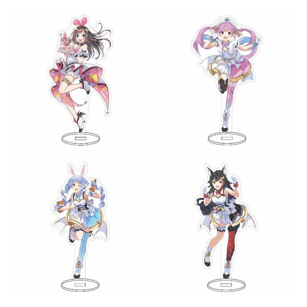 LILYES 16cm Shirakami Fubuki Stand Cartoon Figure Model Plate Desktop Standing Card Collectible Toy Anime Model Toy Shirakami Fubuki Desktop Decoration Acrylic Hololive Acrylic Stand