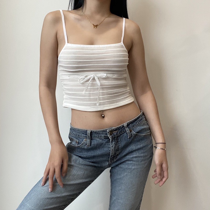 Áo dây angel/ áo cardigan sibling trắng/ đen