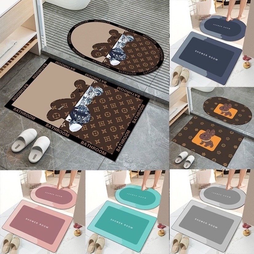 Thảm Lót Sàn Bằng Nhựa Chống Trượt Kháng Khuẩn Kích Thước 40 * 60 cm