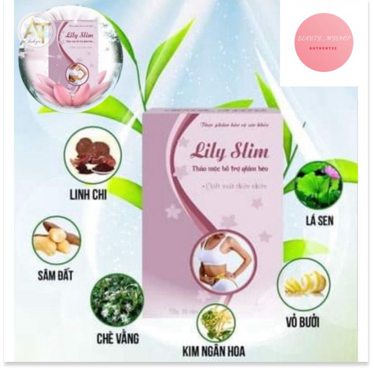 Thuốc Giảm Cân Lily Slim - Liệu trình giảm từ  5 -10kg hỗ trợ giảm mỡ bụng,mỡ thừa,giảm cân an toàn (TÁCH LẺ - DÙNG THỬ)