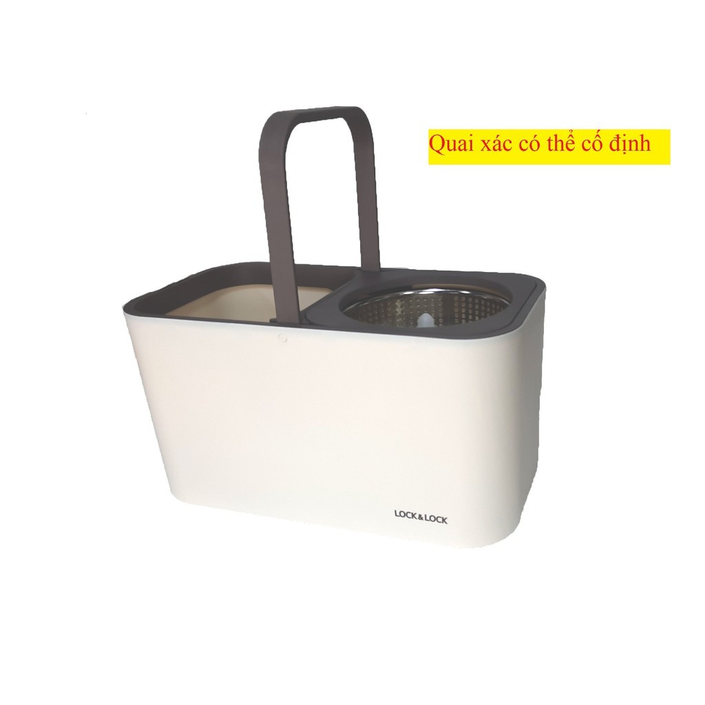 Bộ lau nhà lớn Lock&amp;Lock Dual Bucket Spin Mop ETM478