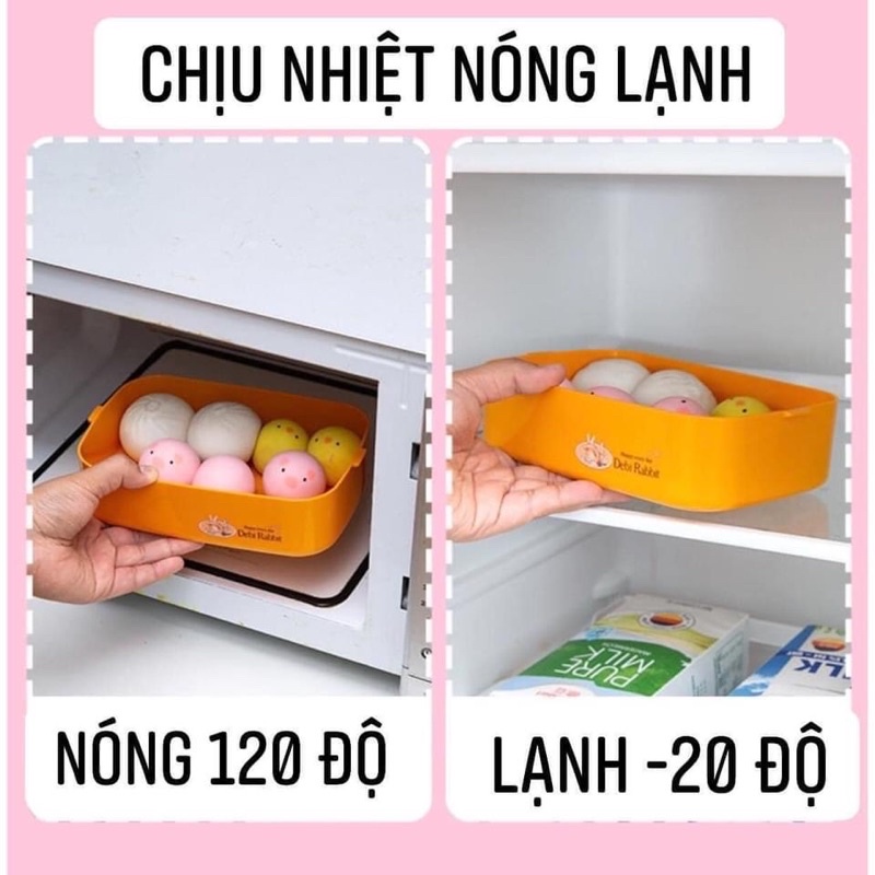 Hộp đựng cơm- đựng đồ ăn dã ngoại, văn phòng 2 tầng (nhiều màu siêu cue)