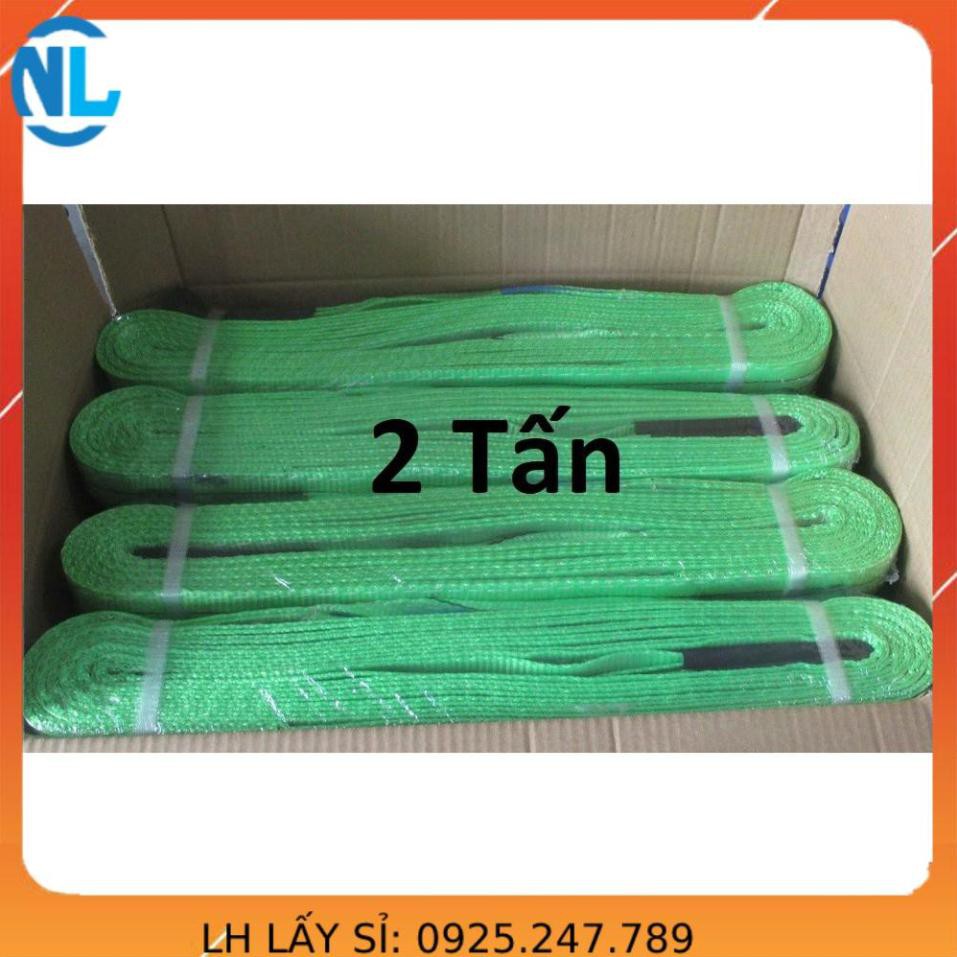 Dây cáp vải cẩu hàng 2 Tấn - bản 50mm - Hệ số 5:1 - 3 Mét cáp thép giá sỉ