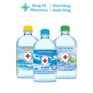 Nước súc miệng Dr. Muối - Hương vỏ chanh, hương gừng (Chai 500ml và 1000ml)