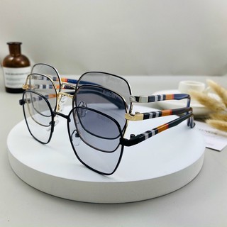 Kính giả cận Đổi Màu gọng kim loại mảnh dáng bầu form dễ mang đổi màu đi nắng - về đêm lại trong suốt như hình