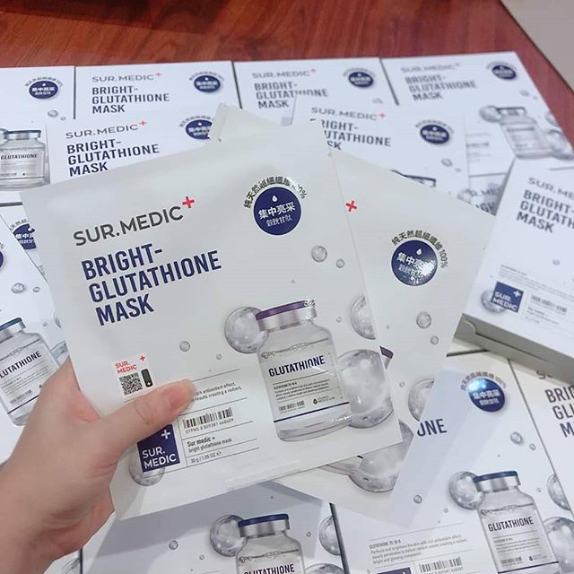 Mặt nạ dưỡng trắng Sur.medic bright glutathion mask
