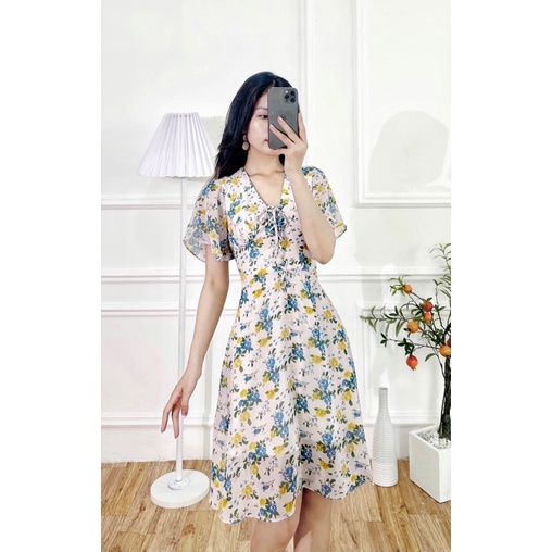 Đầm Sò Vintage 660k thanh lý size xS eo dưới 63cm nặng dưới 43kg