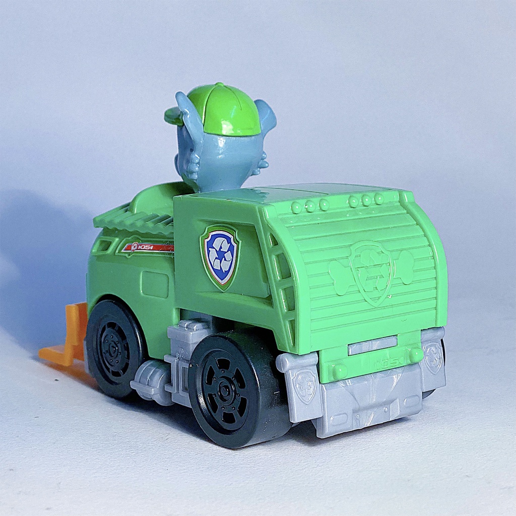 Mô hình xe chó cứu hộ Rocky chức năng nâng hạ - Đội chó cứu hộ Paw Patrol - Hàng chính hãng