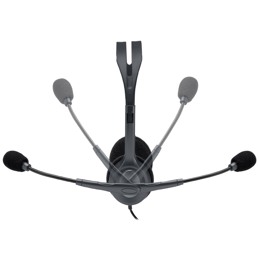Tai nghe chụp tai Logitech h111 - 1 jack cắm 3.5mm, Mic khử giảm tiếng ồn, âm thanh nổi dùng cho Laptop điện thoại
