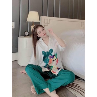 Bộ ngủ pijama hình gấu dễ thương