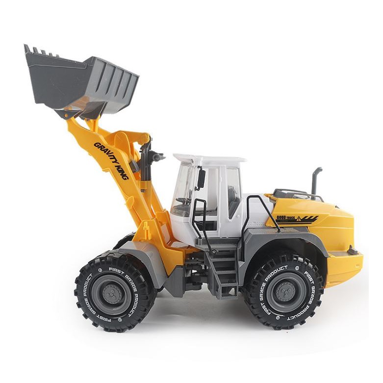Mô hình xe máy ủi, máy xúc đất đồ chơi trẻ em