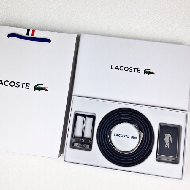 Thắt lưng Lacoste Set belt !! Hàng xịn chuẩn Auth full tag code.... cực kì xịn & cực kì sang