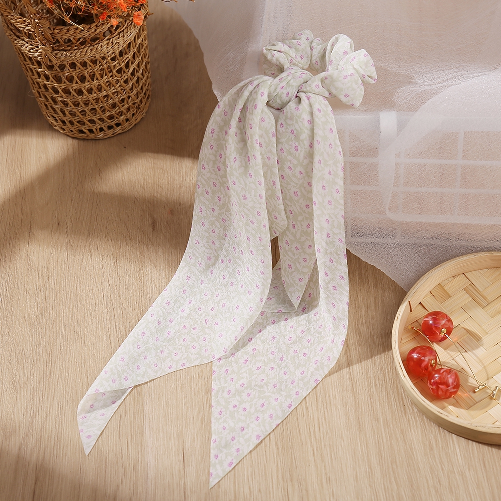 Dây Buộc Tóc Cao Su Co Giãn Đính Mặt Hoa Thời Trang Hàn Quốc Cho Nữ