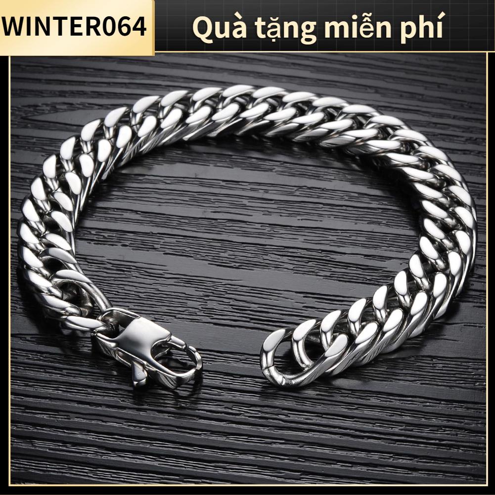 Vòng đeo tay bằng thép titan Nam giới Vòng đeo tay bằng thép titan Thời trang Cổ điển Thanh lịch Trang sức Phụ kiện Quà tặng sinh nhật Winter064