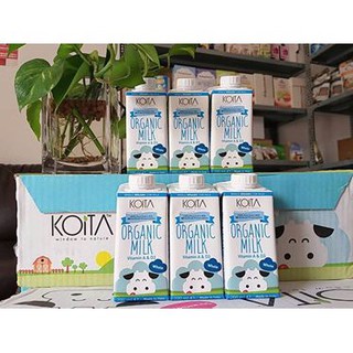[Hữu cơ] ORGANIC - (3 vị) Sữa bò hữu cơ Koita (200ml &1lit) nguyên kem / vị dâu / socola ít béo - B