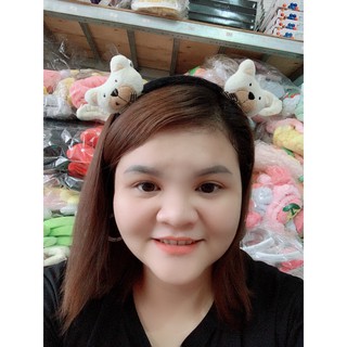 Băng Đô Cài Tóc 2 Gấu Nơ