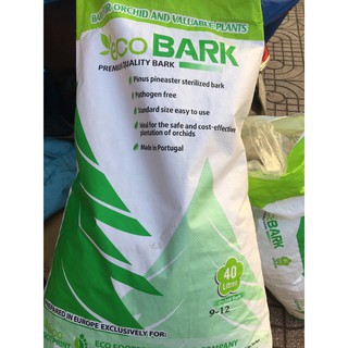 VỎ THÔNG ECOBARK nhập khẩu Bồ Đào Nha- 40 lít size 9mm đến 12mm