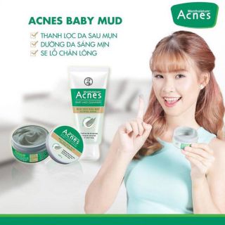 Sữa rửa mặt Acnes Bùn non 25 gam Thanh Lọc Da sau Mụn