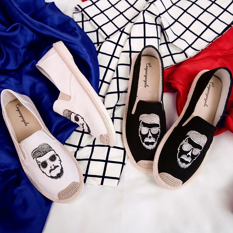 Giày Lười Nam Giày Lười Vải Thoáng Êm