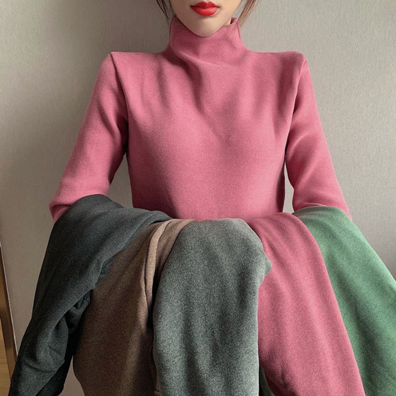 Áo Giữ Nhiệt Nữ FREESHIP Áo Len Giữ Nhiệt Cổ 3 Phân MOTIE Co Dãn Tốt Hàng Đẹp, Túi Zip Vàng Hot Hit