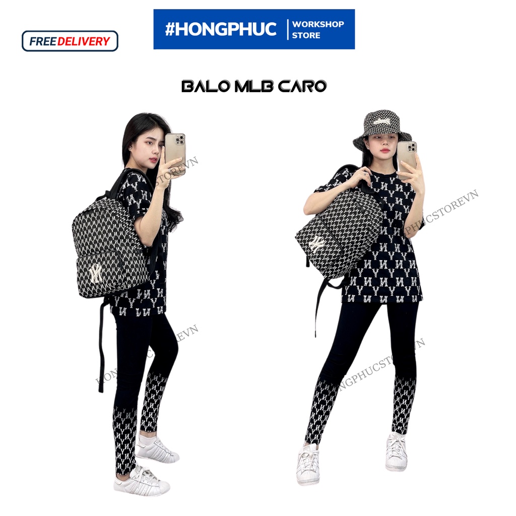 BALO M.L.B NY MONOGRAM BACKPACK BLACK - B218