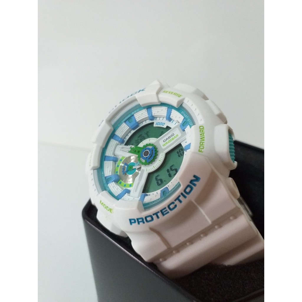 Đồng hồ nam Casio Gsock GA-110WG-7ADR Chính hãng - Dây trắng - Chống nước 200m