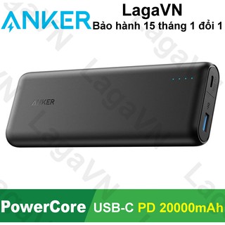 Pin sạc dự phòng ANKER PowerCore Speed 20000mAh USB-C Power Delivery PD - A1275