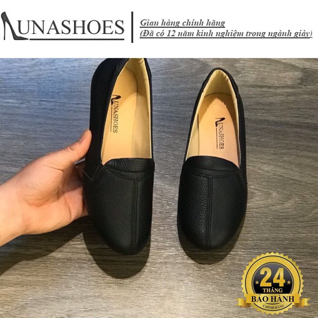 Giày bệt nữ búp bê đế bằng mềm êm chân Lunashoes (1068) mũi tròn da thật cao cấp dễ đi kiểu Hàn quốc nhiều màu (BH 24TH)
