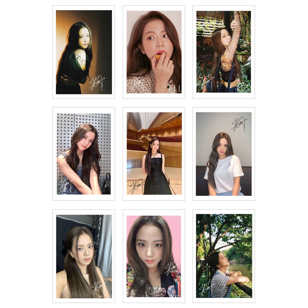 [Ép Lụa] Lomo Card Ảnh JISOO B.LA.CK.PINK có chữ ký ( 54 ảnh)