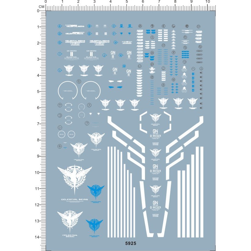 Decal nước MG 1/100 00 Seven Sword