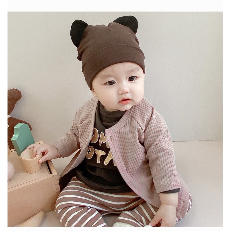 Áo cardigan vintage mềm cho bé style korea