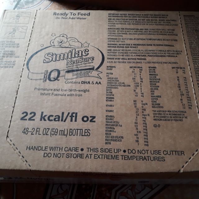 Sữa cho trẻ sinh non thấp cân similac 22kcal