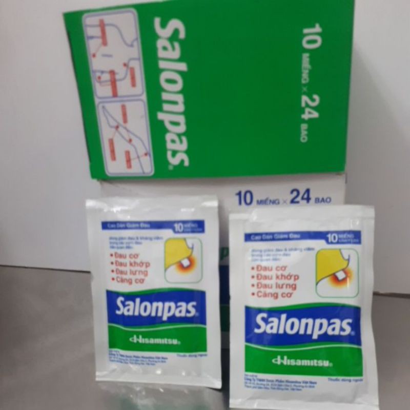 Cao dán Salonpas( 24 Bao x 10 miếng)