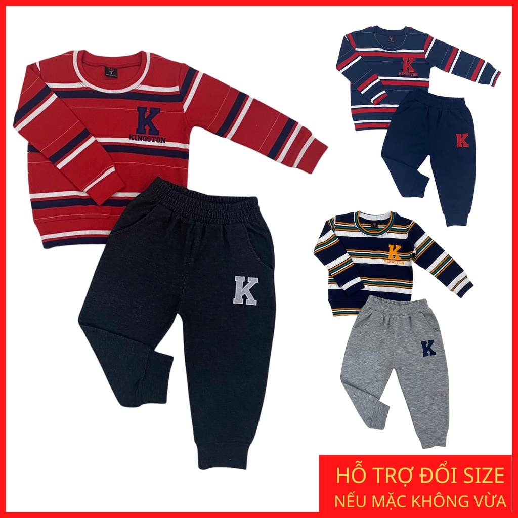 Bộ đồ bé trai, đồ bộ thu đông bé trai,cho bé từ 3-10 tuổi (12kg-30kg)