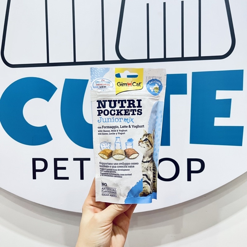 [GimCat] GimCat Nutri Pockets Làm sạch cao răng &amp; Đẩy Búi Lông