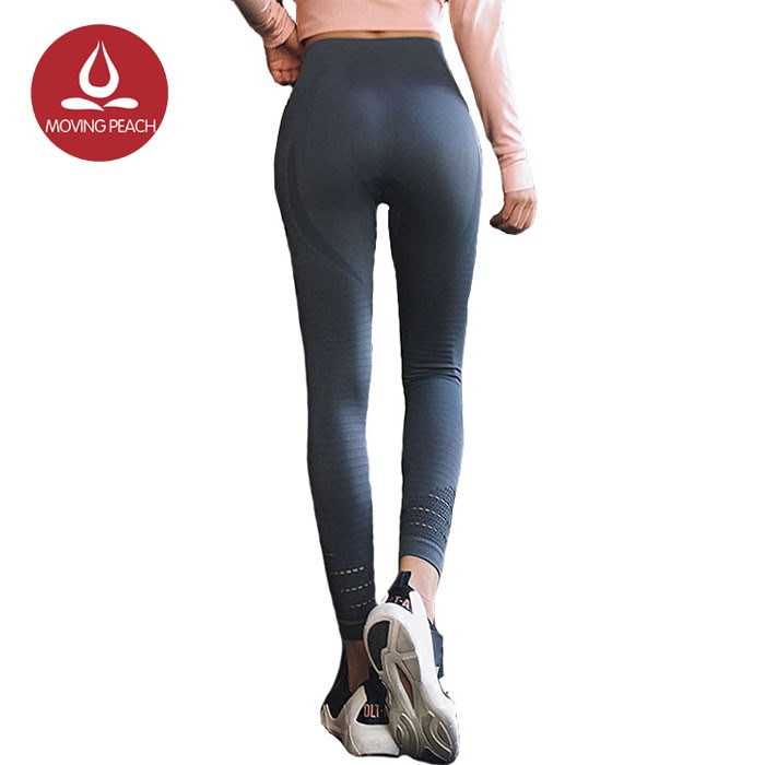 Quần legging MOVING PEACH tập yoga thoải mái nhanh khô cho nữ