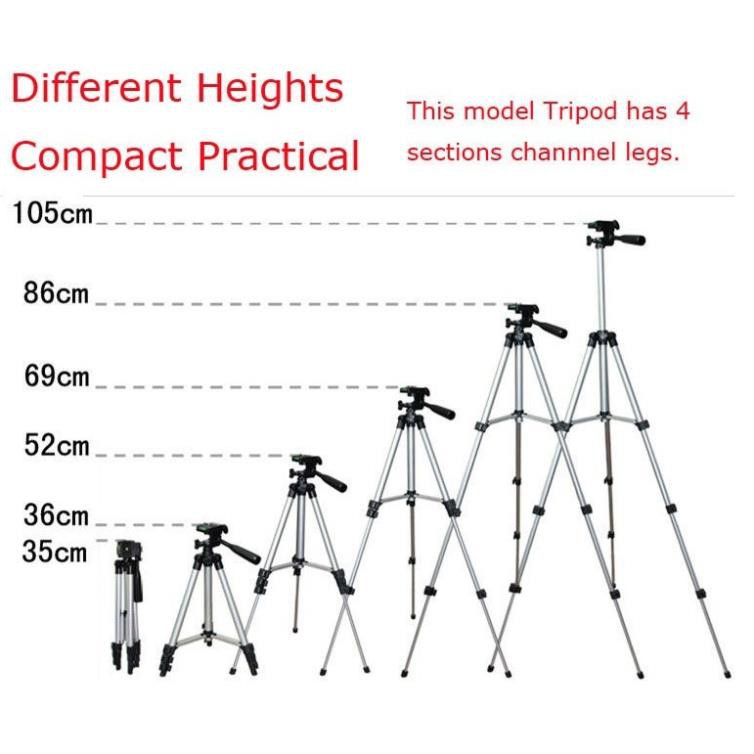 SALE OFF Bộ 1 Tripod TF-3110 kèm 1 Kẹp điện thoại và 1 Remote (Tặng Giá Đỡ Bạch Tuộc Đa Năng) MUA NGAY