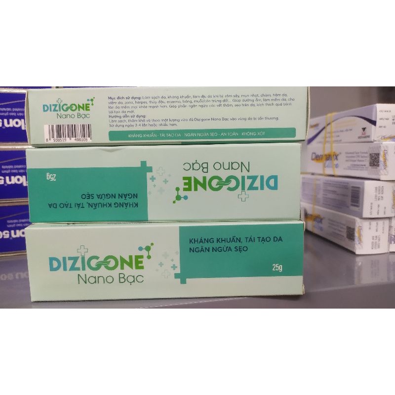 Kem Dizigone nano bạc 25g - Kháng khuẩn, lành vết thương, tái tạo da, ngăn ngừa sẹo