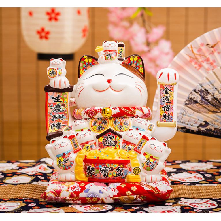 Mèo Thần Tài Vua Mèo Đại Gia 27cm - Đẹp Sắc Sảo Từ Nghệ Nhân - May Mắn Cát Tường Bậc Nhất | BigBuy360 - bigbuy360.vn