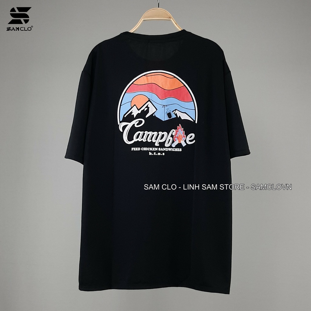 Áo thun tay lỡ nam nữ SAM CLO phông form rộng dáng Unisex - mặc cặp, nhóm, lớp in chữ SUNSET