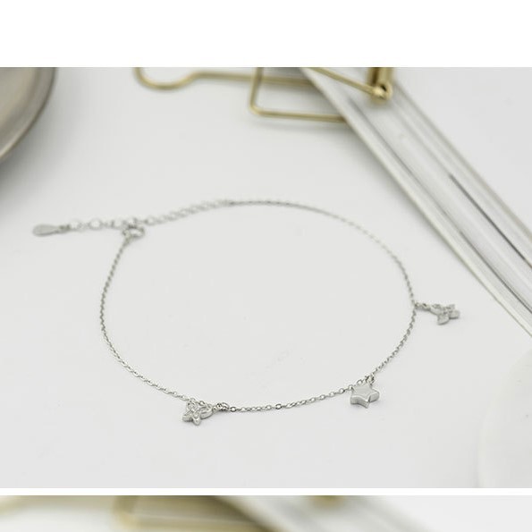 Vòng Chân Bạc Đơn Giản Cho Nữ - Hình Sao LC1756 - Bảo Ngọc Jewelry