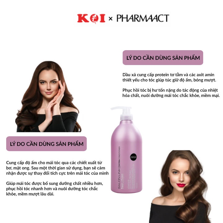 Dầu xả Kumano Salon Link Extra bổ sung dưỡng chất giúp nuôi dưỡng và phục hồi tóc hư tổn 1000ml