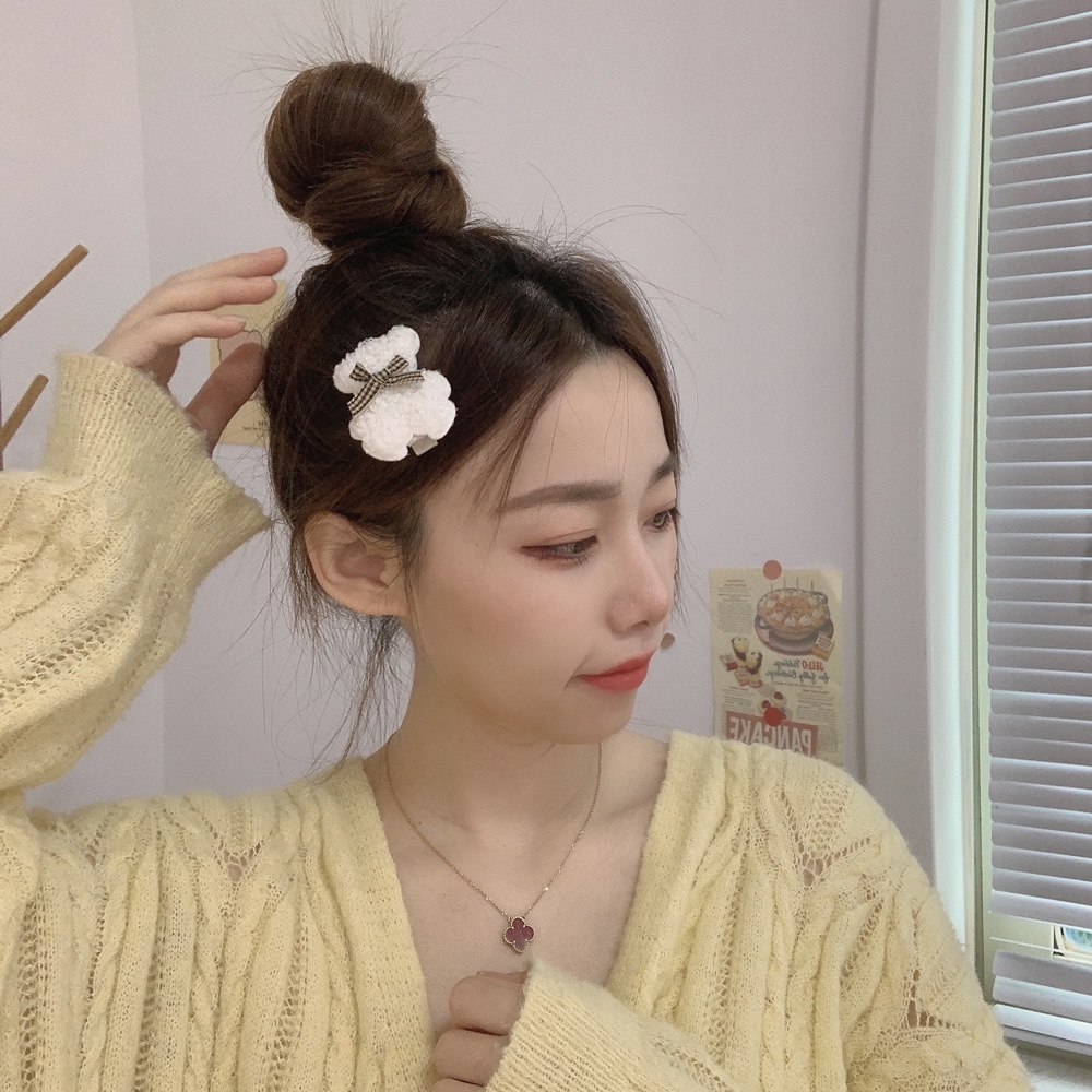 Kẹp tóc Hàn quốc hình gấu bông xinh xắn cho nữ