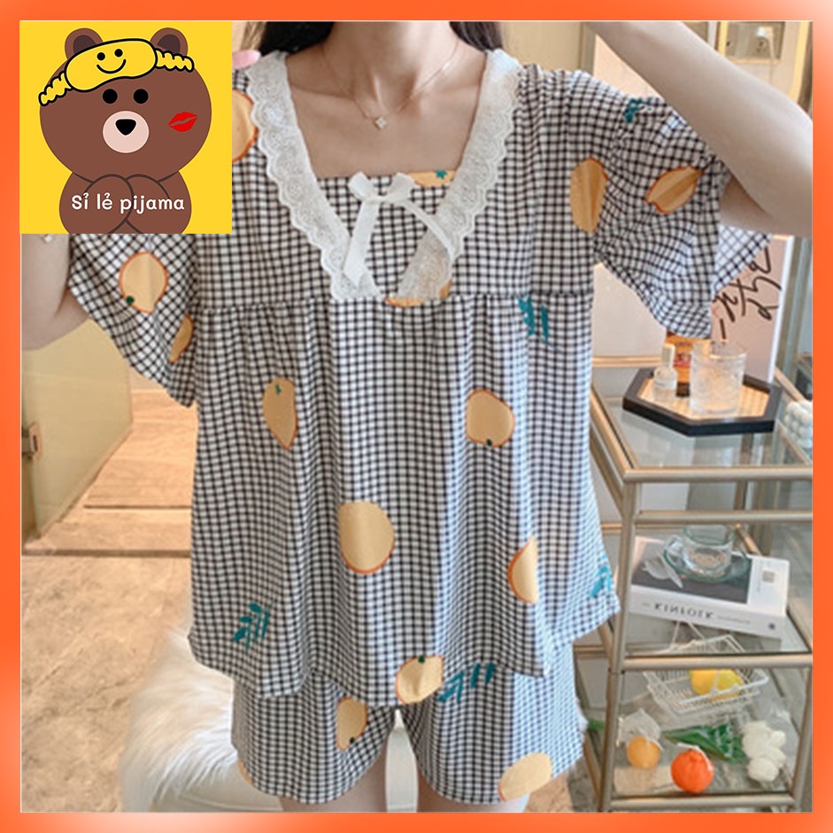 Đồ Bộ Đồ Ngủ pijama Thun đùi Tiểu Thư dễ thương - form Đùi 40-60kg