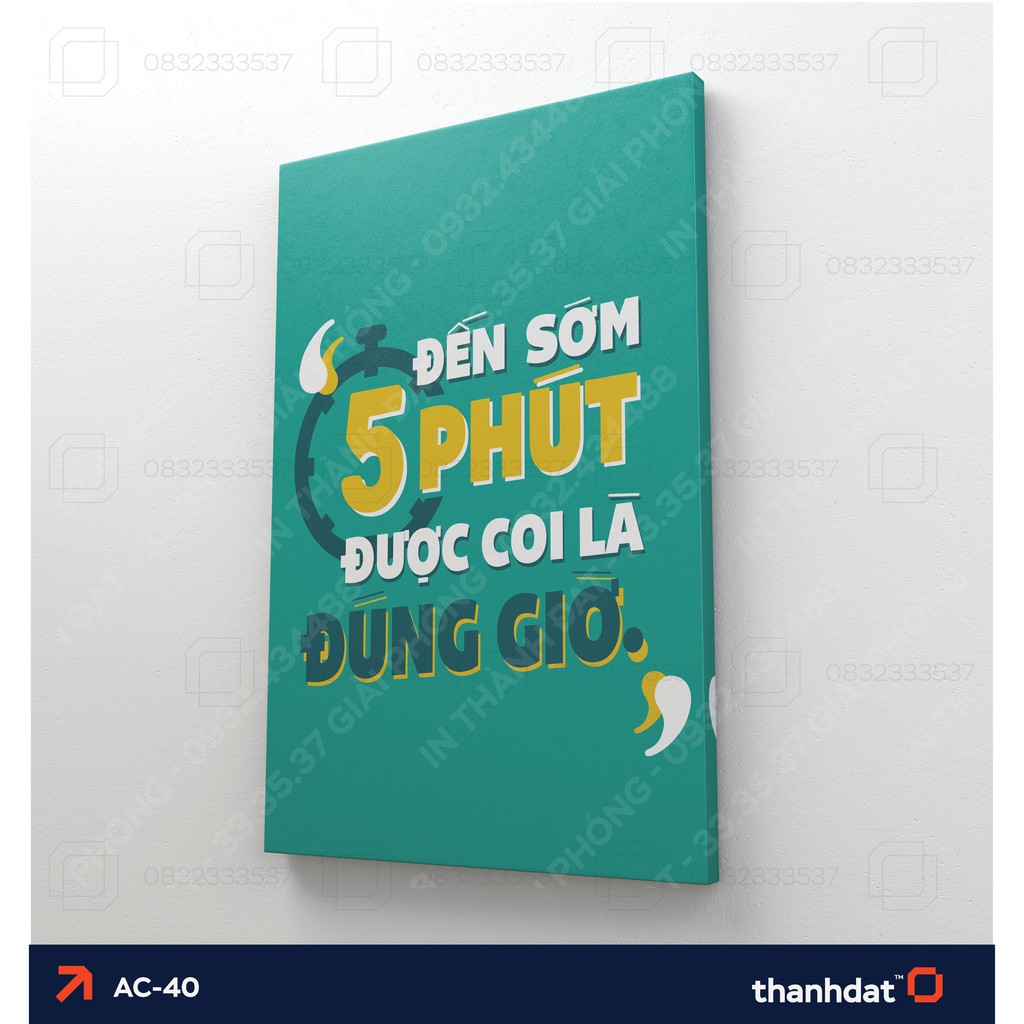 Tranh trang trí nội thất treo phòng làm việc giúp tạo cảm hứng trong công việc - Tặng kèm đinh treo tường [AA001]