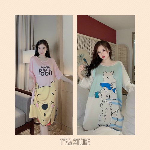 Váy Ngủ Lụa Latin Cánh Dơi Cute Dễ Thương