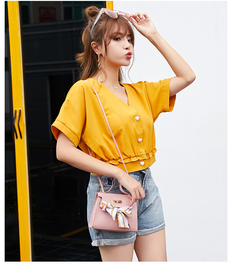 Túi Đeo Vai JASMIN NOIR Cho Nữ Giả Da Cá Sấu Thời Trang