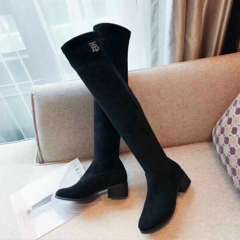 Boots đùi BBR dáng bệt nỉ da lộn tag đá BT TB hot lắm