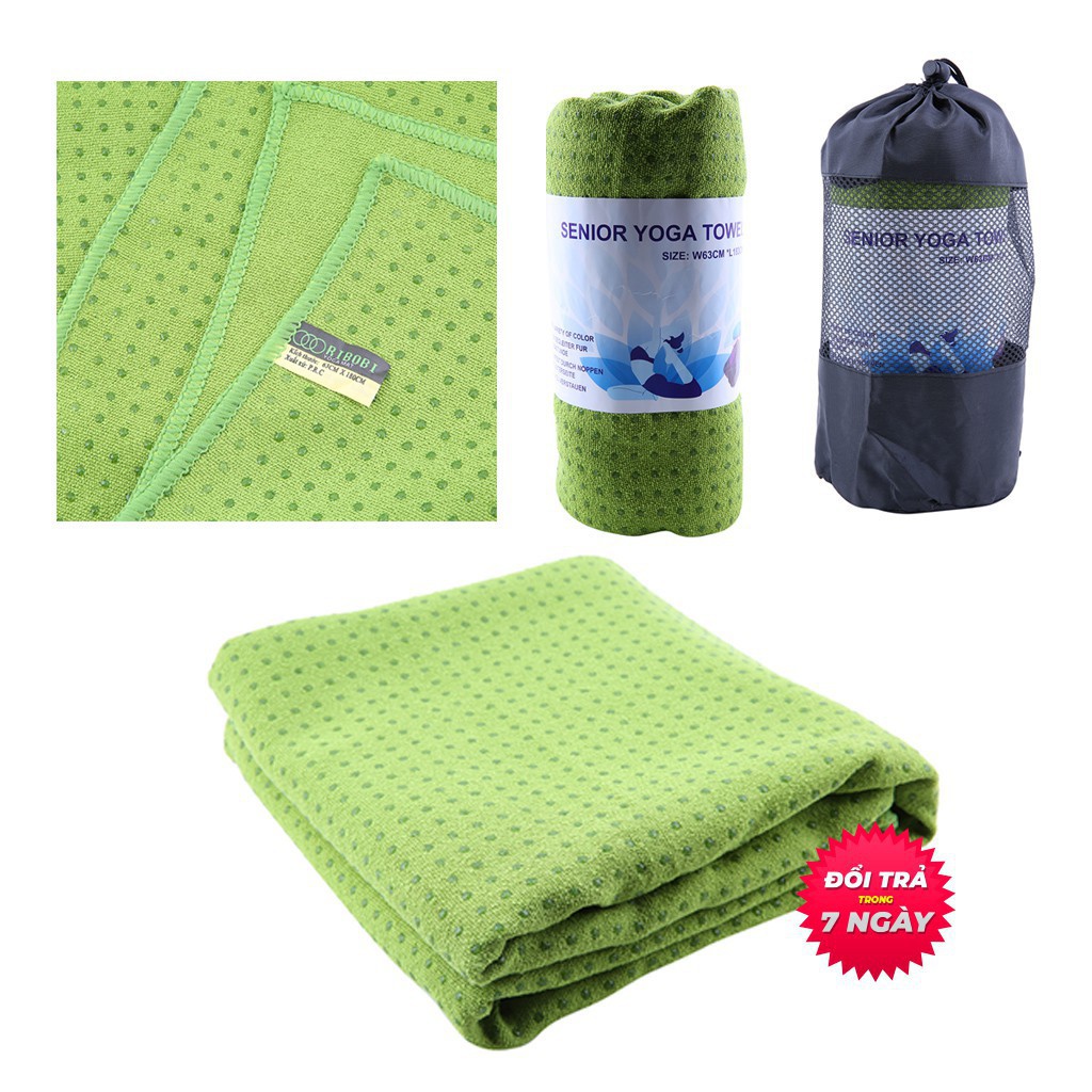 Khăn Trải Thảm Yoga S1KTT02 Senior Chất Liệu Hạt Cao Su Non Dày Chống Trượt Thấm Mồ Hôi Cao Cấp 28